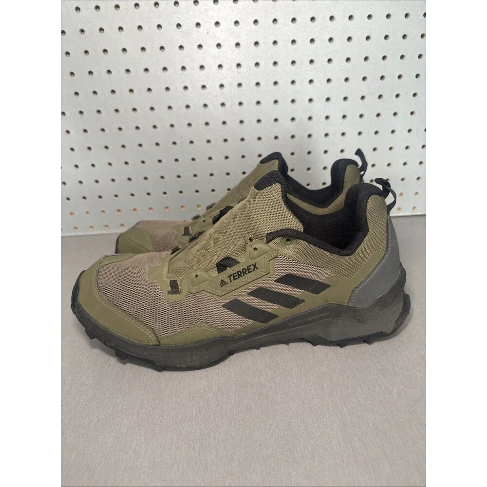 Adidas Terrex AX4 Hiking Shoes Mens Sz 13 Green Black Olive Continental NO LACES